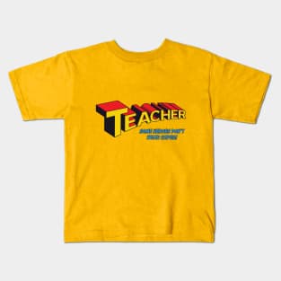 Some Heroes Don't Wear Capes (red/yellow) Kids T-Shirt